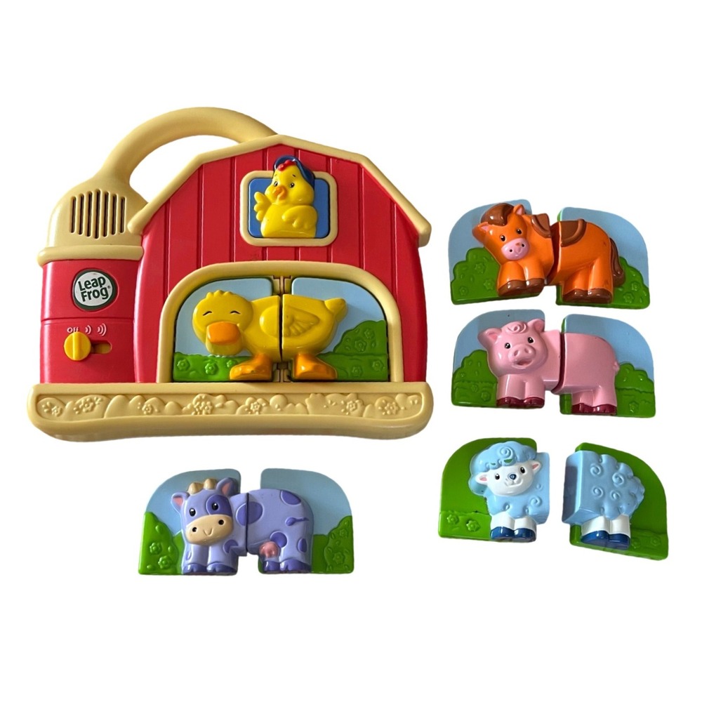 LeapFrog Fridge Phonics Farm Magnetic Matching 5 Animal Set Song Kid Barn WORKS